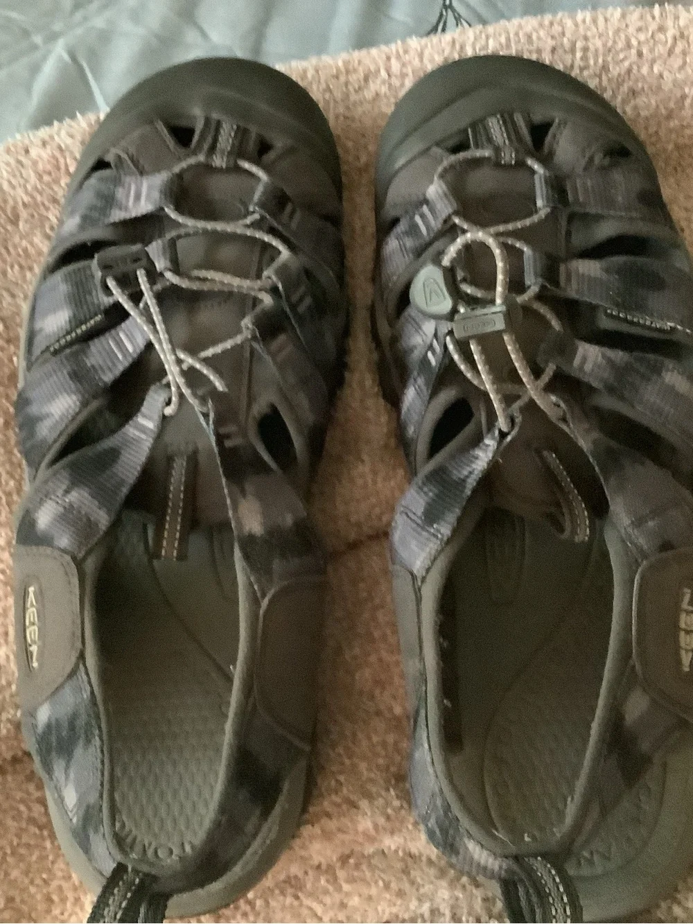 Keen Men's Olive Gray Closed-Toe Outdoor Sandals